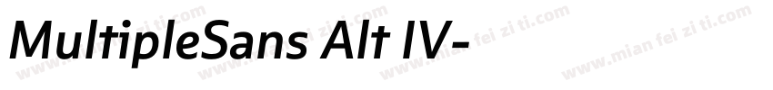 MultipleSans Alt IV字体转换